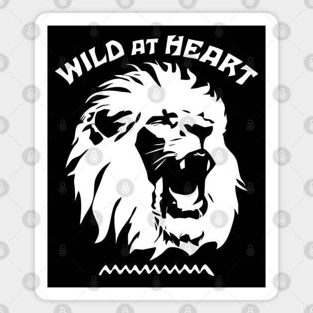 Roaring Lion Face | Wild At Heart Magnet by TMBTM